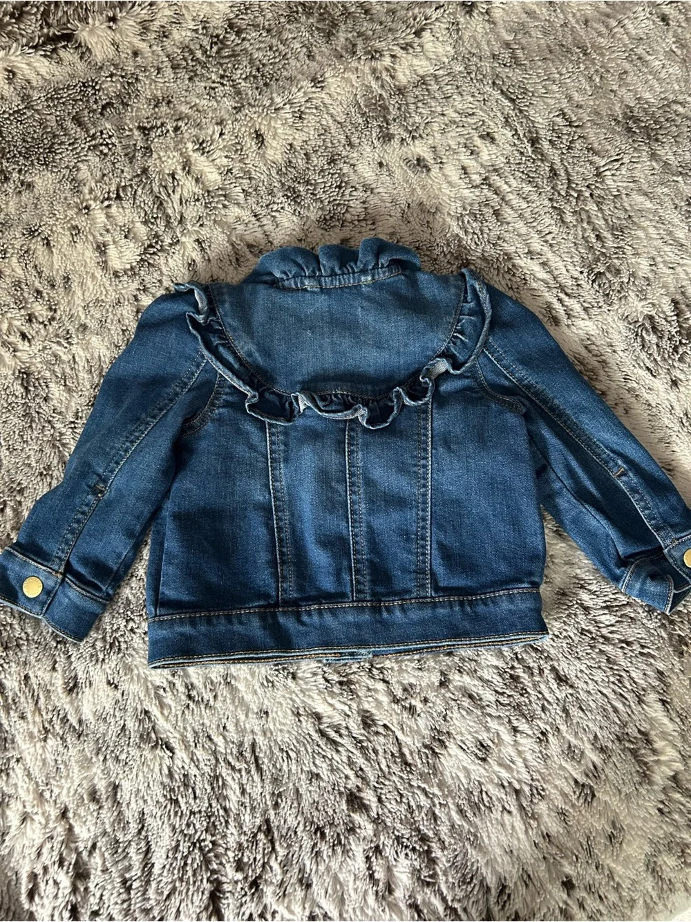 Janie & Jack DenimToddler Ruffle Jean Jacket 12-18 MOS